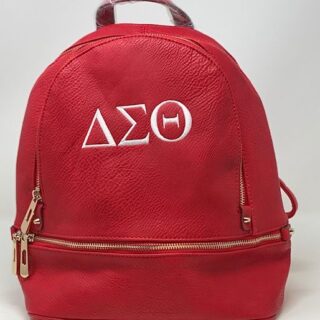 Red Back Pack with White DST symbols